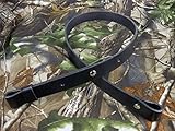 Nohma Leather 1” Leather Rifle Gun Sling, Color Black, Amish Handmade