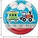 All Aboard Train Theme Kids Birthday Party Supplies Set for 16 Guest Boys and Girls - (1) Keepsake Plastic 16 oz. Cups - Paper Plates, Napkins, Cups, Table Covers - Disposable Food Cake