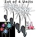 Sparkling Solar Star Lights Garden Stake (Set of 4)