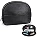 Cosmetic Bag,CloudLyMo Travel Bag Zipper Water Resistant Makeup Travel Pouch(Black)
