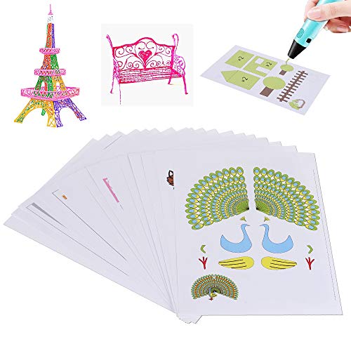 3D Printer Drawing Paper,SHONCO Design Paper Molds for 3D Drawing Paper Models for Practice