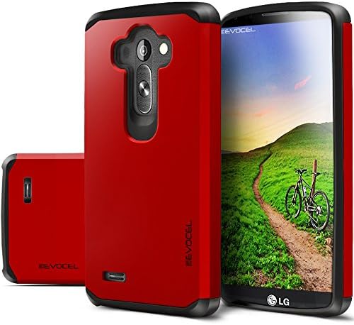 Evocel® LG G4 Case - Dual Layer Armor Protector Case For LG G4 - Evocel® Retail Packaging, Fire Engine Red