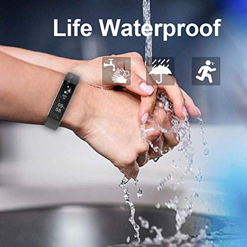 Lintelek Fitness Tracker, Slim Activity Tracker with Heart Rate Monitor, IP67 Waterproof Step Counter, Calorie Counter, Pedometer for Kids, Women, Men and Gift - Thumbnail 5