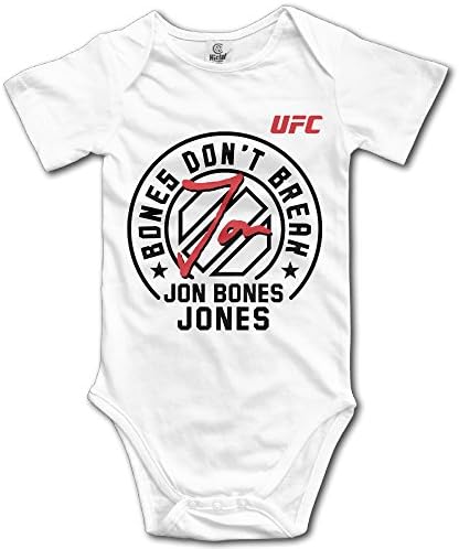 Unisex Baby UFC Mens Jon Jones Bones Dont Break Romper Onesie Jumpsuit