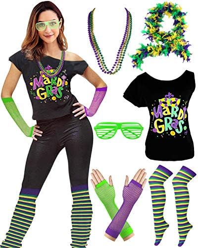 80's Party Womens Retro Costume Accessories Outfit Dress for 1980s Theme Party Supplies