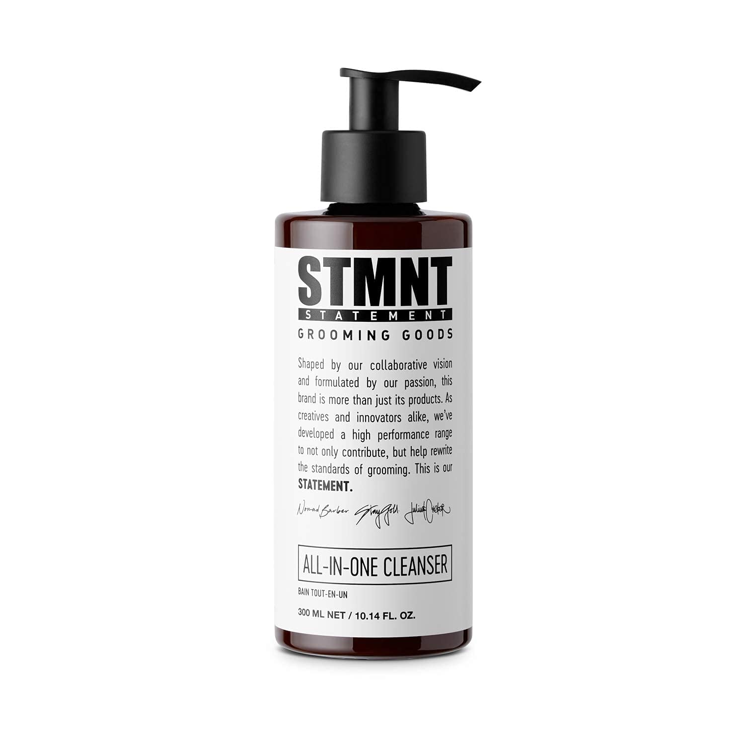 STMNT Grooming Goods All-In-One Daily Cleanser | SLS/SLES Sulfates Free | Extra Caring Formula w/Activated Charcoal & Menthol 300ml โ image 1