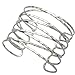 RechicGu Silver Tone Greek Roman Twisted Cross Cage Bracelet Armband Upper Arm Cuff Armlet Bridal