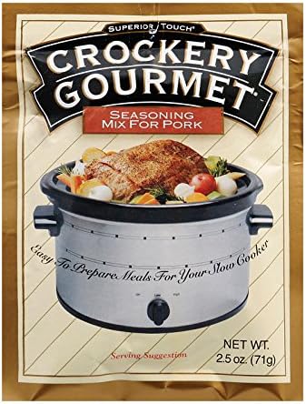 Crockery Gourmet Seasoning Mix - Pork - Case of 12-2.5 oz.