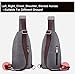 liujingjing Anti Theft Sling Backpack Shoulder Chest Crossbody Bag Lightweight for Men Women Casual Hiking Outdoor Sports Travel Canvas Bag Grey