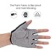 Enkeeo Cycling Gloves Half Finger Bike Gloves M/L/XL Breathable with Microfiber Leather, Anti-slip Shock-absorbing 5MM Gel and 3MM Sponge Pads, Velcro Design for Men/Women Road Racing (Black&Grey)