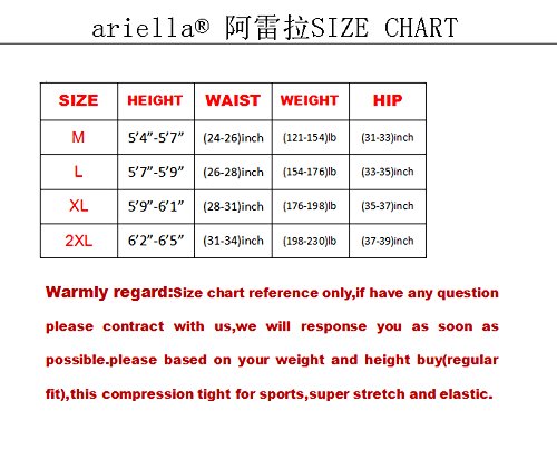 image for ariella Men's Compression Quick Dry Gear Baselayer Sets Running Joggin