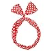 Carede Cute Rabbit Ear Twist Bow Wired Headbands Headwrap Scarf Hairband Hair Holder Hair Accessory,Pack of 9