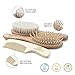 Babyality Baby Hair Brush & Comb Set: 3-Pack Wooden Infant Goat Bristles Brush + Detangling Comb + Wooden Massaging Baby Brush To Keep Your Baby ́s Hair Silky & Prevent Cradle Cap|Top Baby Shower Gift