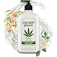 Hemp Heaven Moisturizing Body Lotion – Peach – Jasmine Scent made with Natural Hemp Seed Oil For Men & Women,18 Oz