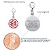 Divoti Mix N Match 316L Stainless Medical ID Charms with Backside Custom Engraving - 9/16