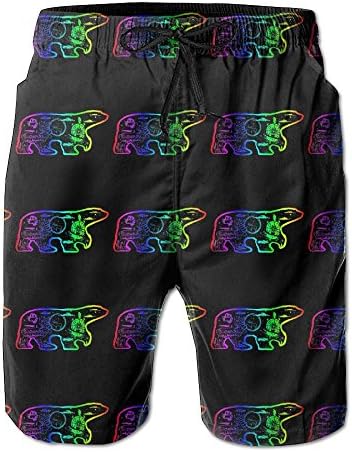 Boreal Aurora Bear Men's Swim Trunks Printed Quick Dry Board Shorts L