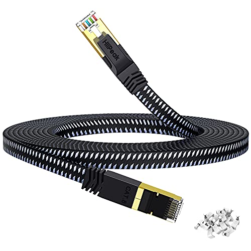 HiiPeak Cat 8 Flat Ethernet Cable 75 ft