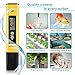Digital PH Meter, PH Meter 0.01 PH High Accuracy Water Quality Tester with 0-14 PH Measurement Range for Household Drinking, Pool and Aquarium Water PH Tester Design with ATC (yellow)