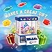 Bundaloo Shark Claw Machine Arcade Game for Kids - Candies, Toys, Prize Grabber, Mini Vending Dispenser - 30 Tokens, 3-Lever Design, Fun Sound Effects