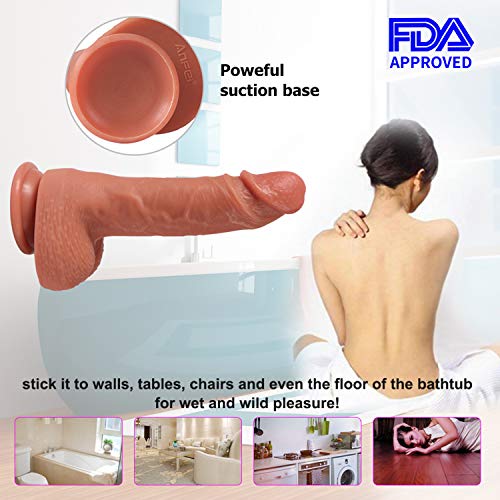 4 Realistic+Anfei+Slightly+Bendable+Masturbation