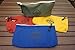 Canvas Zipper Bag (Set of 4) Heavy Duty Tool Pouch Tote Bags, Color Coded with Carabiner Clip, Metal Zipper and Elastic Organizer