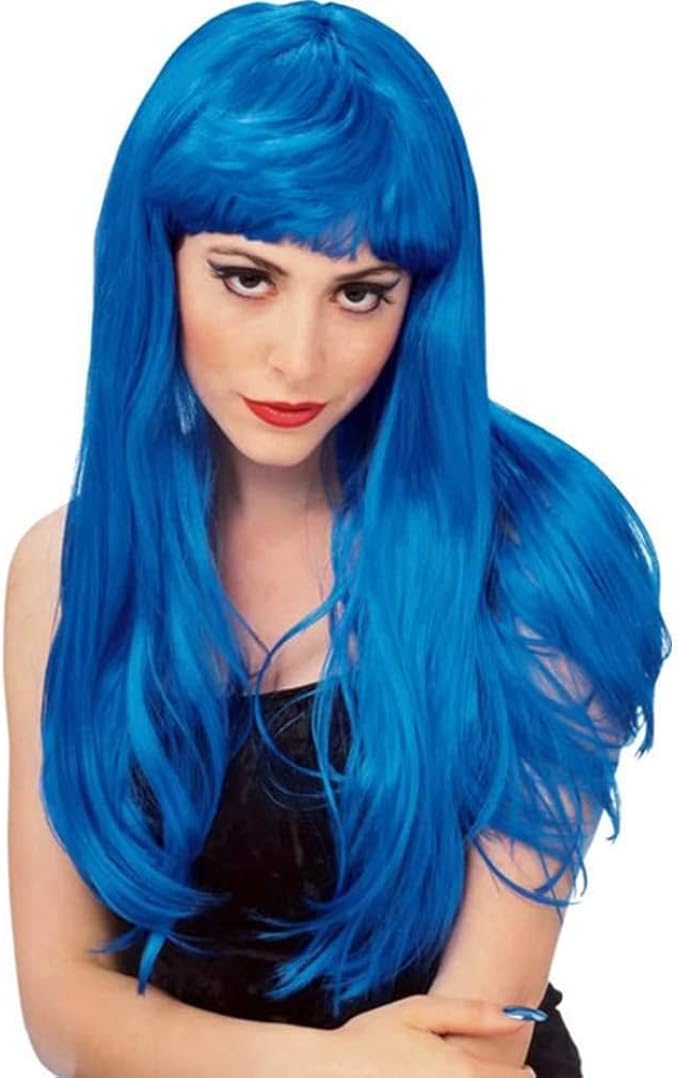 blue wig costume