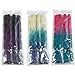 SONNET Kanekalon Braiding Hair 3bundles/lot 300g Ombre Jumbo Braiding Hair Synthetic Crochet Braiding Hair 24 Inch with Free Gift(Black/Gray-Pink)