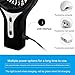 Anpress Mini Personal Fan USB Rechargeable Handheld Fan with 3 Speed Adjustable, 7-Colorful Night Light, Battery/USB Powered, Portable Cool Student Fan for Home Office Outdoor and Travel (Black)