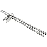 WMF Nuova Chopstick 6-Piece Chopsticks with Cutlery Bench for 2 People Cromargan Stainless Steel Rust-Proof Polished Dishwasher Safe
