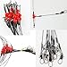 Fishing Leaders Saltwater Tackle Surf Fishing Rigs High Strength Fishing Wire Leader Line Rig with Swivels Snap for Lures Bait Hooks (2 arm, 12pcs, Black Stainless Steel)