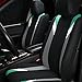 FH Group FB033115 Premium Modernistic Seat Covers Airbag & Split Ready,Mint/Black with Gift - Fit Most Car, Truck, SUV, or Van