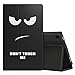 MoKo Case for All-New Amazon Fire HD 8 Tablet (7th Generation, 2017 Release Only) - Slim Folding Stand Cover for Fire HD 8, Don't Touch Me (with Auto Wake / Sleep)