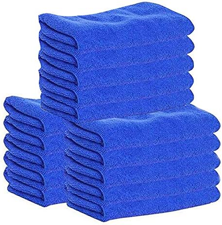 Pausseo 15Pcs/Set Car Cleaning Towel Ultra Soft Microfiber Polish Cloths Auto Wash Dry Professional Kitchen House Super Absorbent Car Windows Tools High Quality House-Hold Wash Premium Towel - 25x25cm