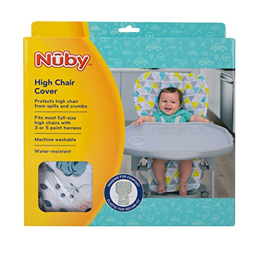 Nuby High Chair Cover Protecting from Spills and Crumbs, Water