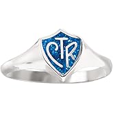 Ringmasters Blue Sparkle CTR LDS CTR Ring Choose the Right Faith Ring | Keepsake LDS Jewelry