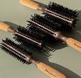 Regincós Eco Cork Wood Round Brush - Cork Classic 640 Natural - Handmade Medium view 2