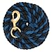 Weaver Leather Cotton Lead Rope, Black/Blue , 5/8 x 10'