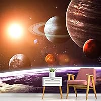 Wall Mural The Beautiful Space World Removable Self-Adhesive Wallpaper Wall Decoration for Bedroom Living Room - 66x96 inches