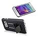 Galaxy S7 Case, BEKASE (TM) Hard Shell Holster Combo Matte Finish Protective Slim Case for Samsung Galaxy S7 with KickStand & Locking Belt Swivel Clip (Black)