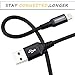 ICSEIO 4Pack 1FT 3FT 3FT 6FT Charging Cable for iPhone Charge Cable Nylon Braided USB Charger Data Sync Cord Compatible with iPhone Xs/XS Max/XR/X Case /8/7/6/5/iPad Case, Black