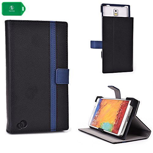 Posh Titan Max HD E550 Navy Smartphone Folio Flip Cell phone Case