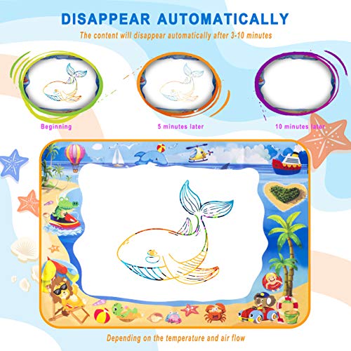 image for LightStone Aquadoodle Mat, Zero Mess Painting Toy with 25 PCS Drawing 