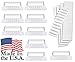 100 Pack Hanging Folder Tabs and Inserts, 2