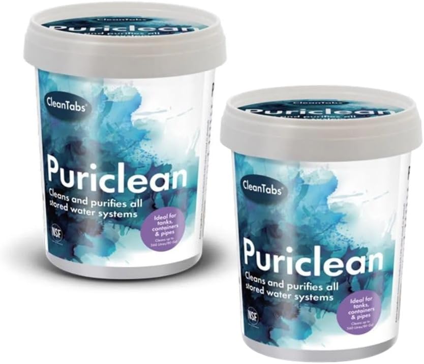 Clean Tabs Puriclean 400g Tubes – 2 Pack Water Purification