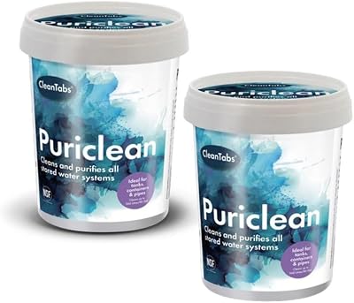 Puriclean 2 x 400g Water Tank Purification Treatment Caravan System Cleaner