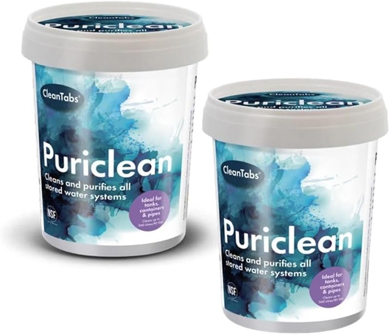 Clean Tabs Puriclean 400g Tubes – 2 Pack Water Purification