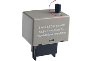 DEWHEL 8-Pin 81980-50030 066500-4650 Speed Adjustable Electronic LED Flasher Assy Relay Fix For Lexus Scion or Toyota LED Turn Signal Light Bulbs