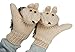 Bienvenu Winter Gloves Mittens Like Lovely Hedgehog For Women, Beige