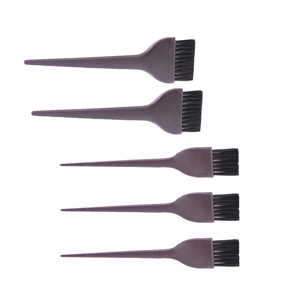 Beaupretty 5pcs Diy Hair Coloring Tool Hair Dyeing Comb Double-sided Brush Detangler Quality Plastic Comfortable to Hold Handle Random Color