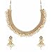 YouBella Jewellery Gold Plated Traditional Pearl Indian Temple Necklace Set Earrings Women